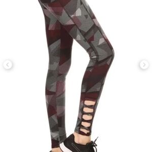 🌟2/$15🌟🆕 [B321] Sheila Rose Stylish Geometric Leggings, Size Medium
